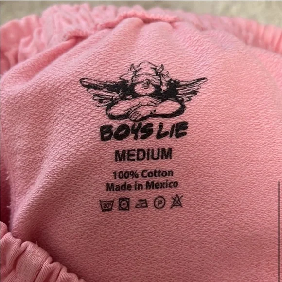 Boys Lie Pink Cotton Shorts - Picture 3 of 4